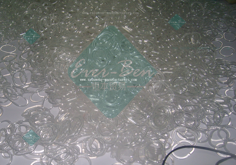 Transparent plastic shower curtain hooks wholesale